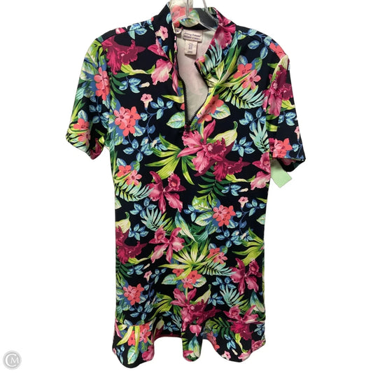Dress Casual Midi By Tommy Bahama In Floral Print, Size: M