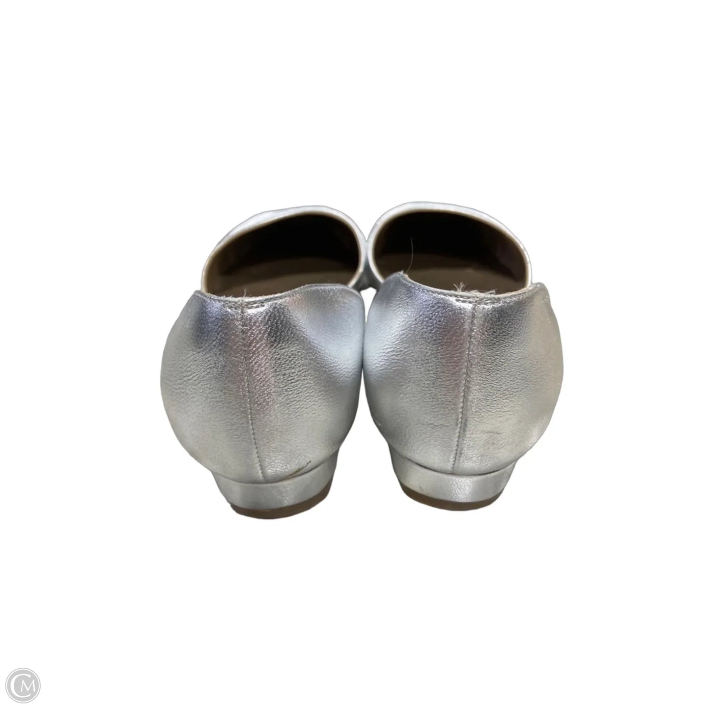 Sandals Flats By Clothes Mentor In Silver, Size: 6