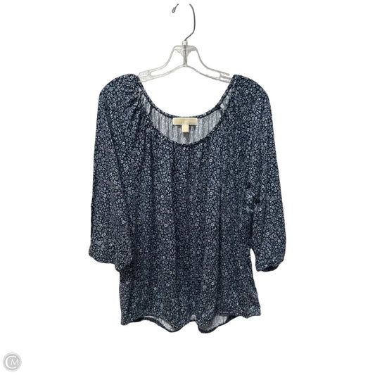 Top Short Sleeve By Michael By Michael Kors In Blue, Size: 2x