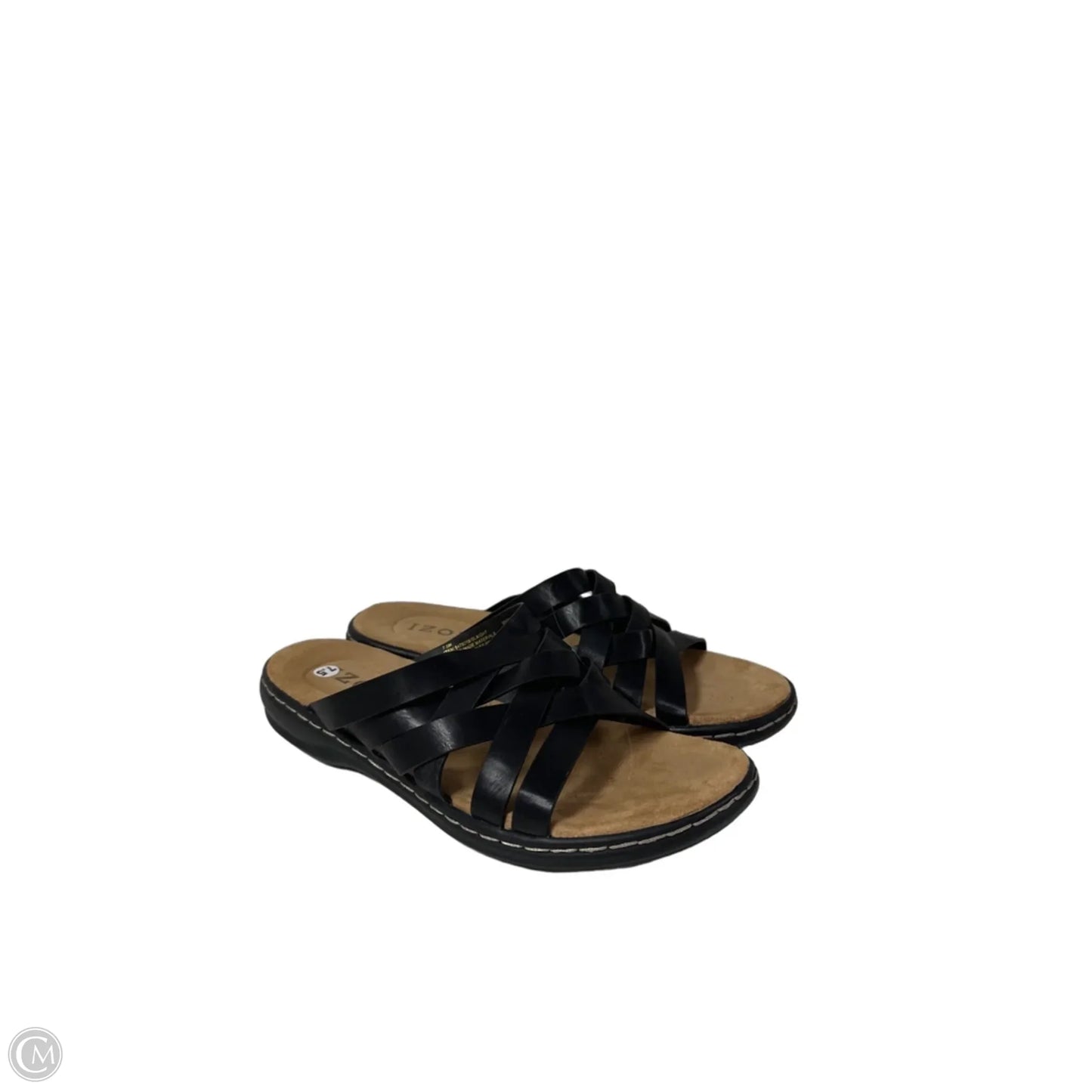 Sandals Flats By Izod In Black, Size: 7.5
