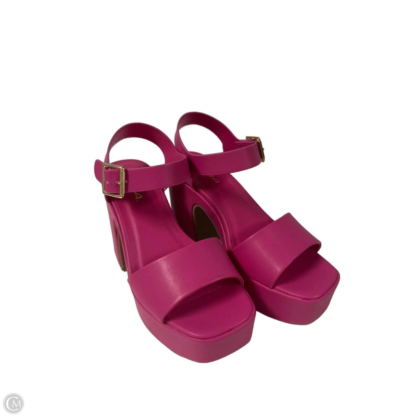 Shoes Heels Block By Soda In Pink, Size: 6