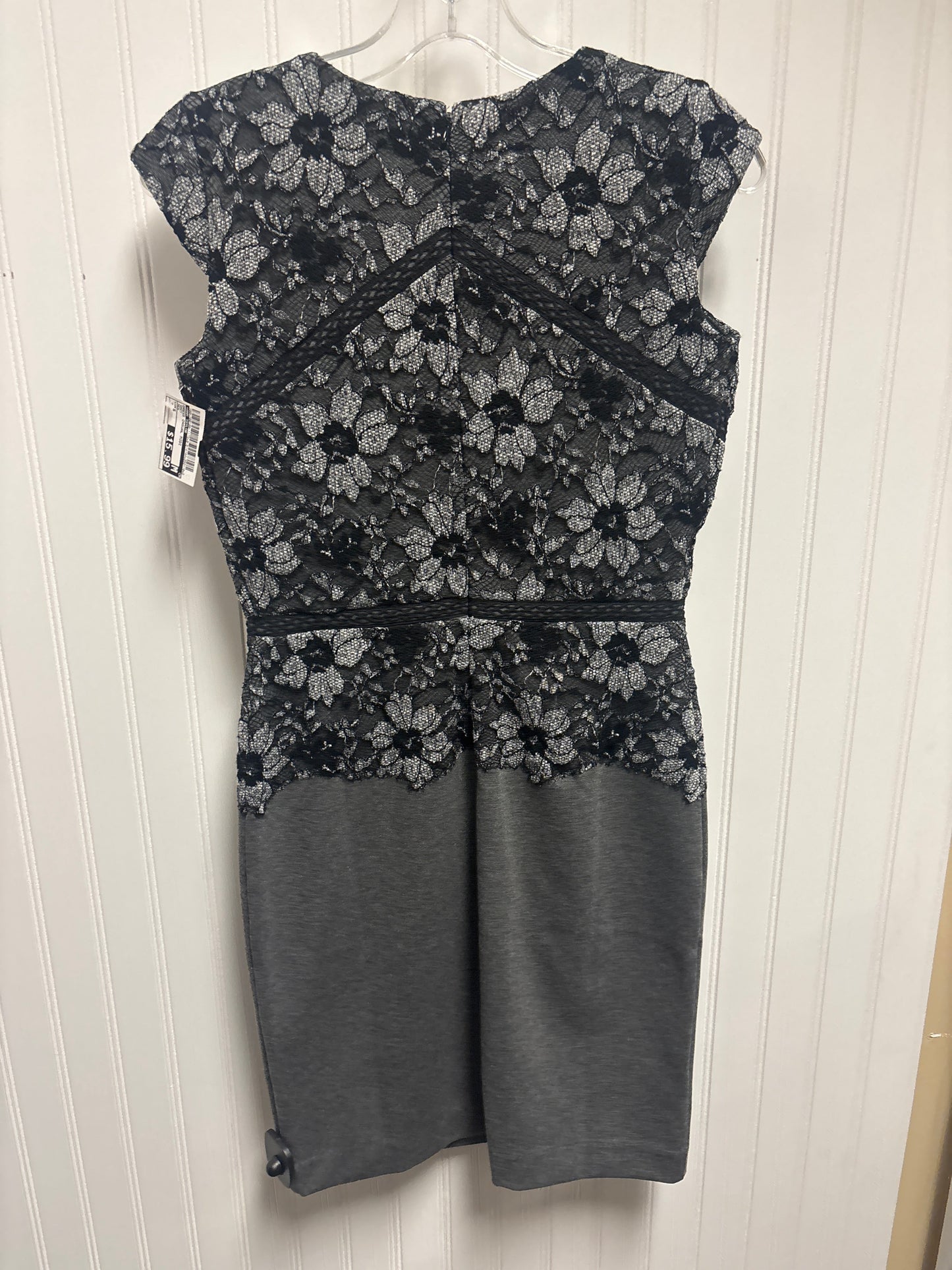 Dress Casual Midi By Ann Taylor In Grey, Size: S