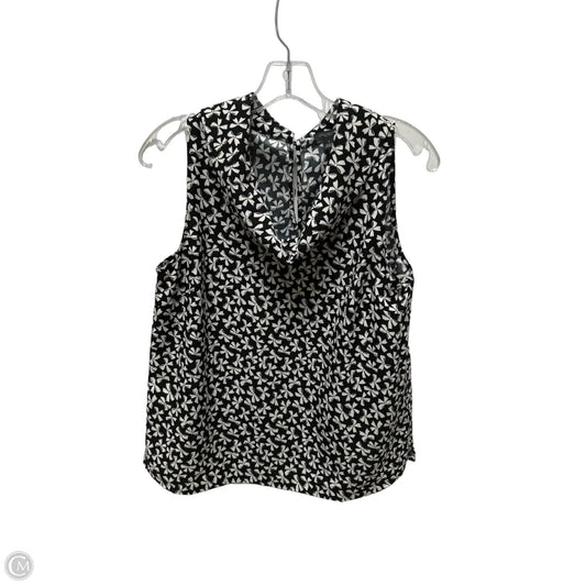 Top Sleeveless By Ann Taylor In Black & White, Size: S