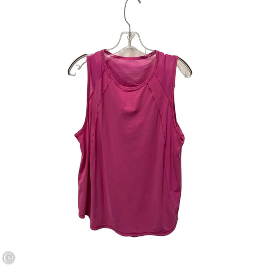 Athletic Tank Top By Lululemon In Pink, Size: L
