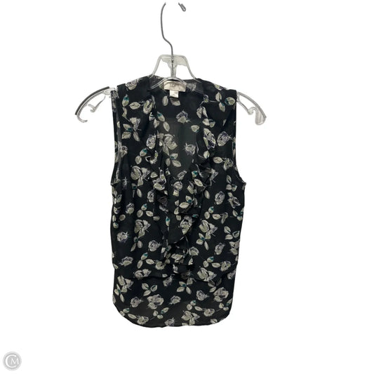 Top Sleeveless By Loft In Floral Print, Size: Xs