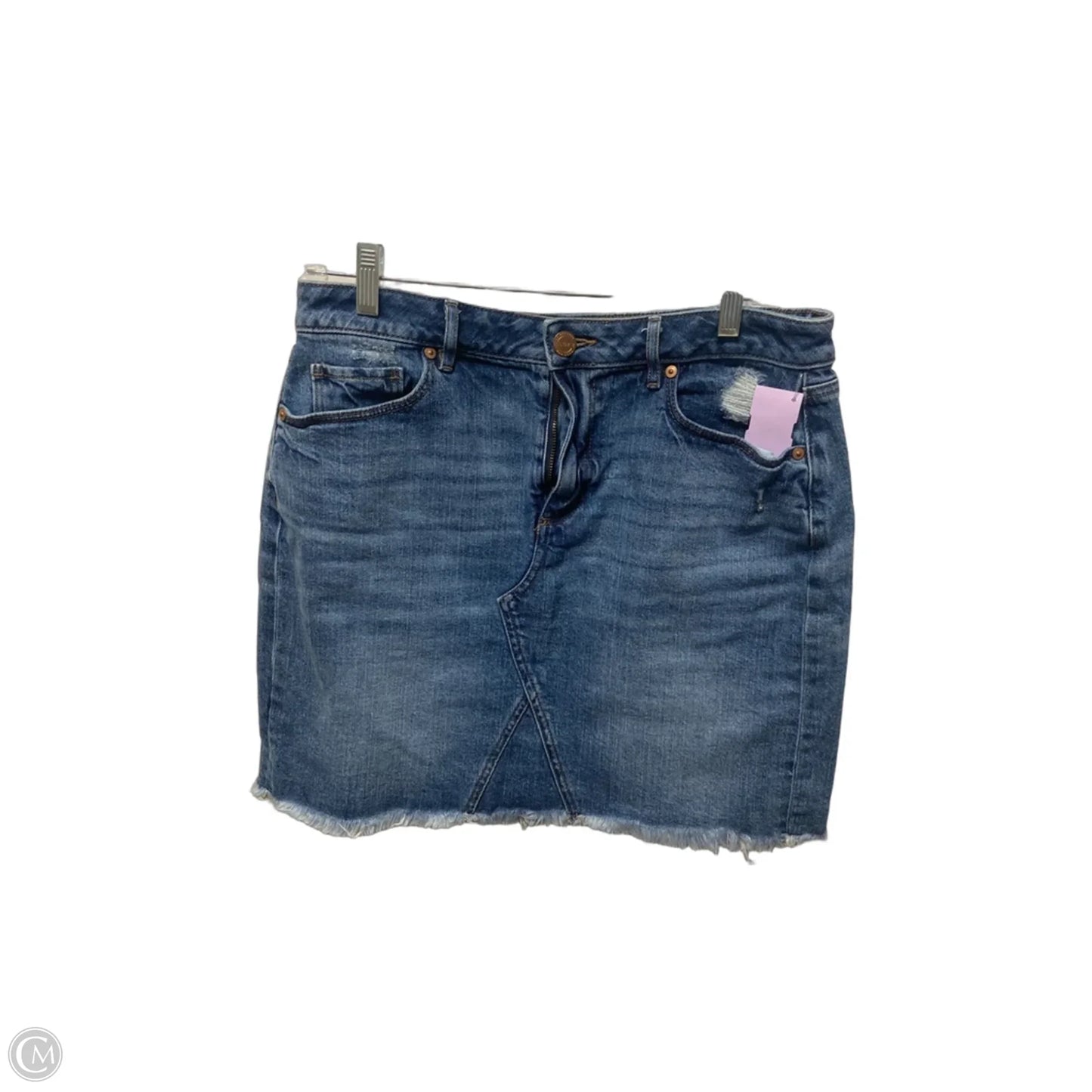 Skirt Mini & Short By Loft In Blue Denim, Size: M