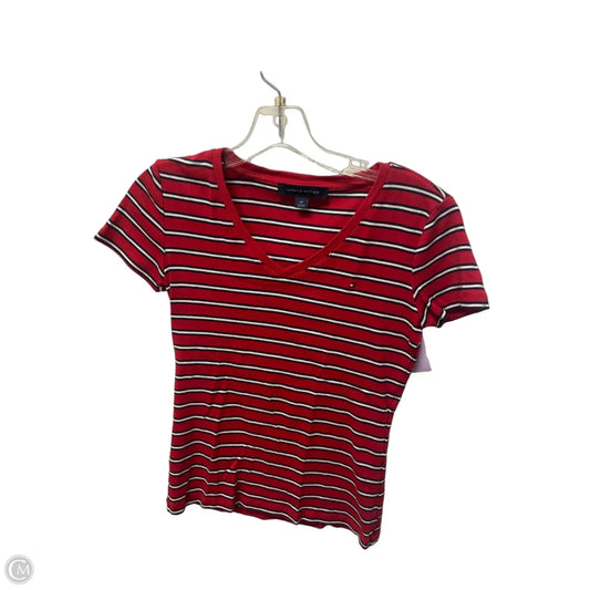 Top Short Sleeve By Tommy Hilfiger In Red, Size: S