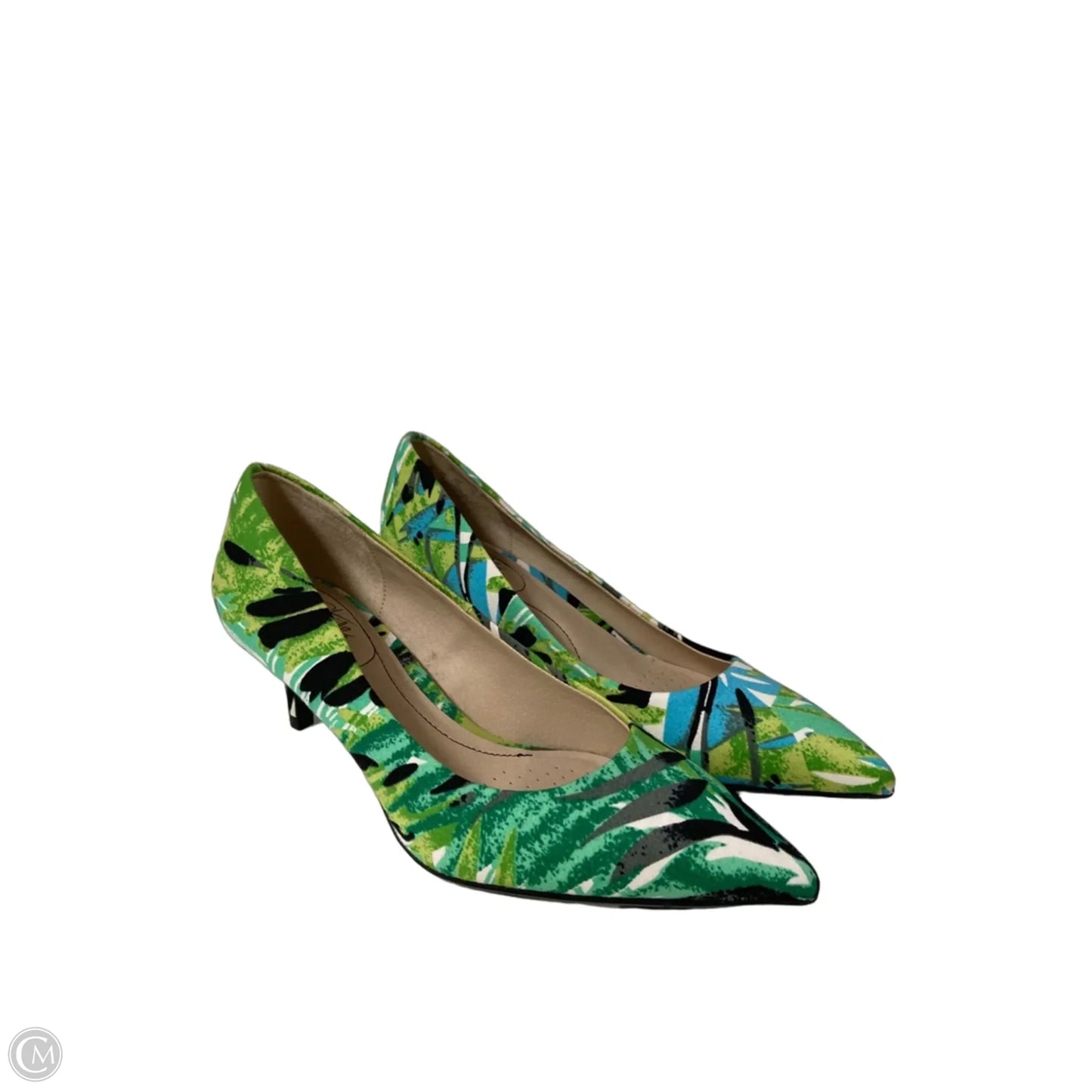 Shoes Heels Kitten By Life Stride In Green, Size: 8