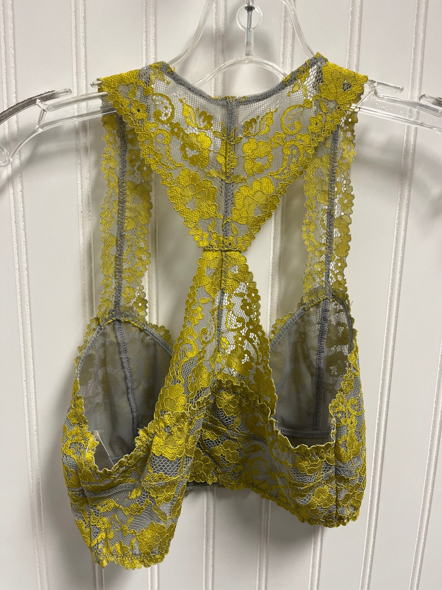 Top Sleeveless By Free People In Yellow, Size: Sp