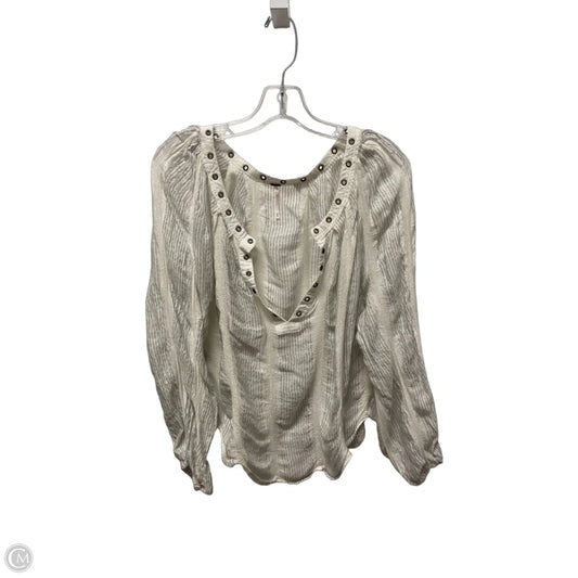 Top Long Sleeve By Free People In Striped Pattern, Size: Xs