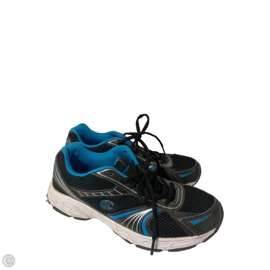 Shoes Athletic By Champion In Black & Blue, Size: 8.5