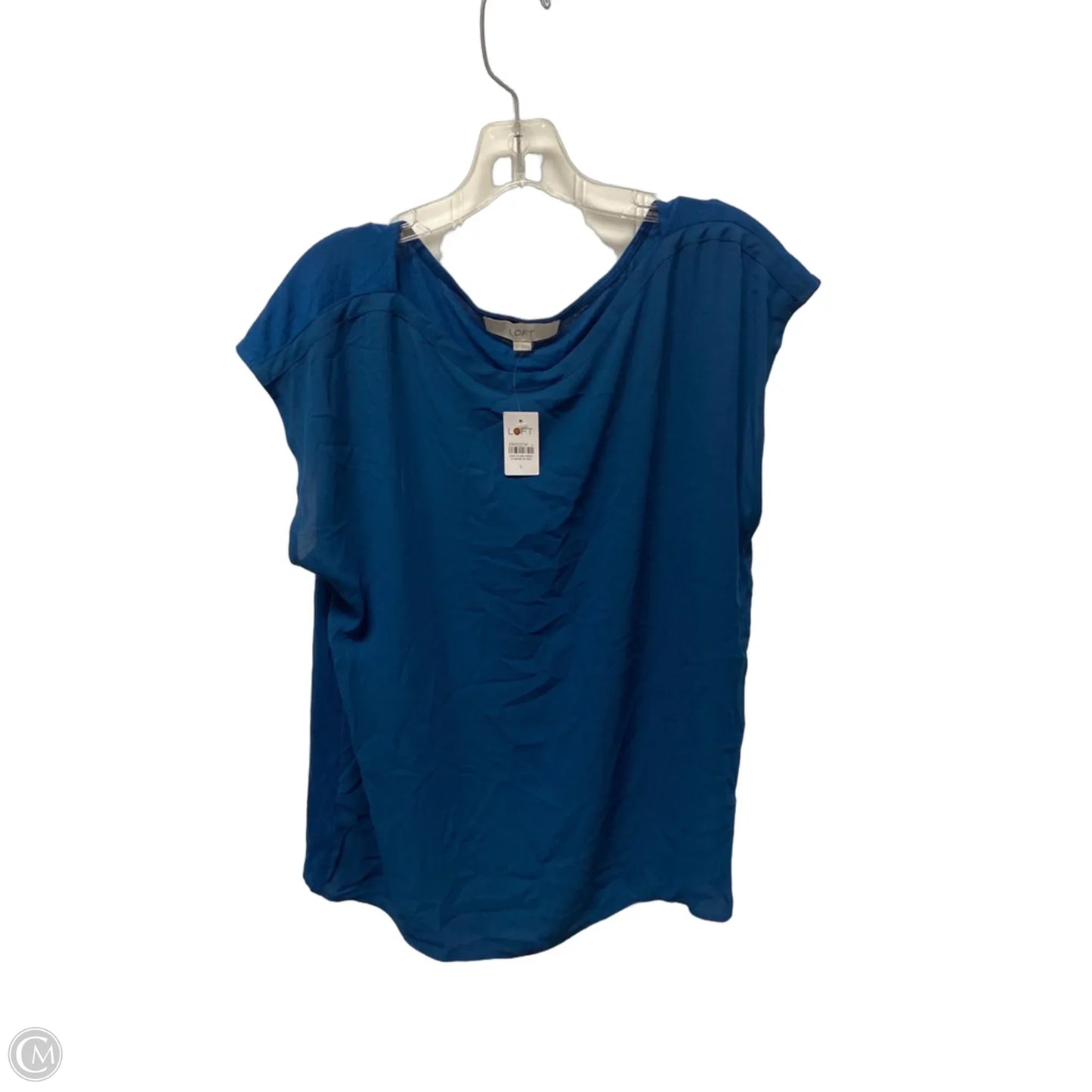 Top Sleeveless By Loft In Blue, Size: L