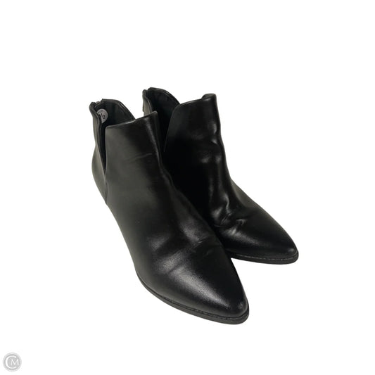 Boots Ankle Heels By Clothes Mentor In Black, Size: 9.5