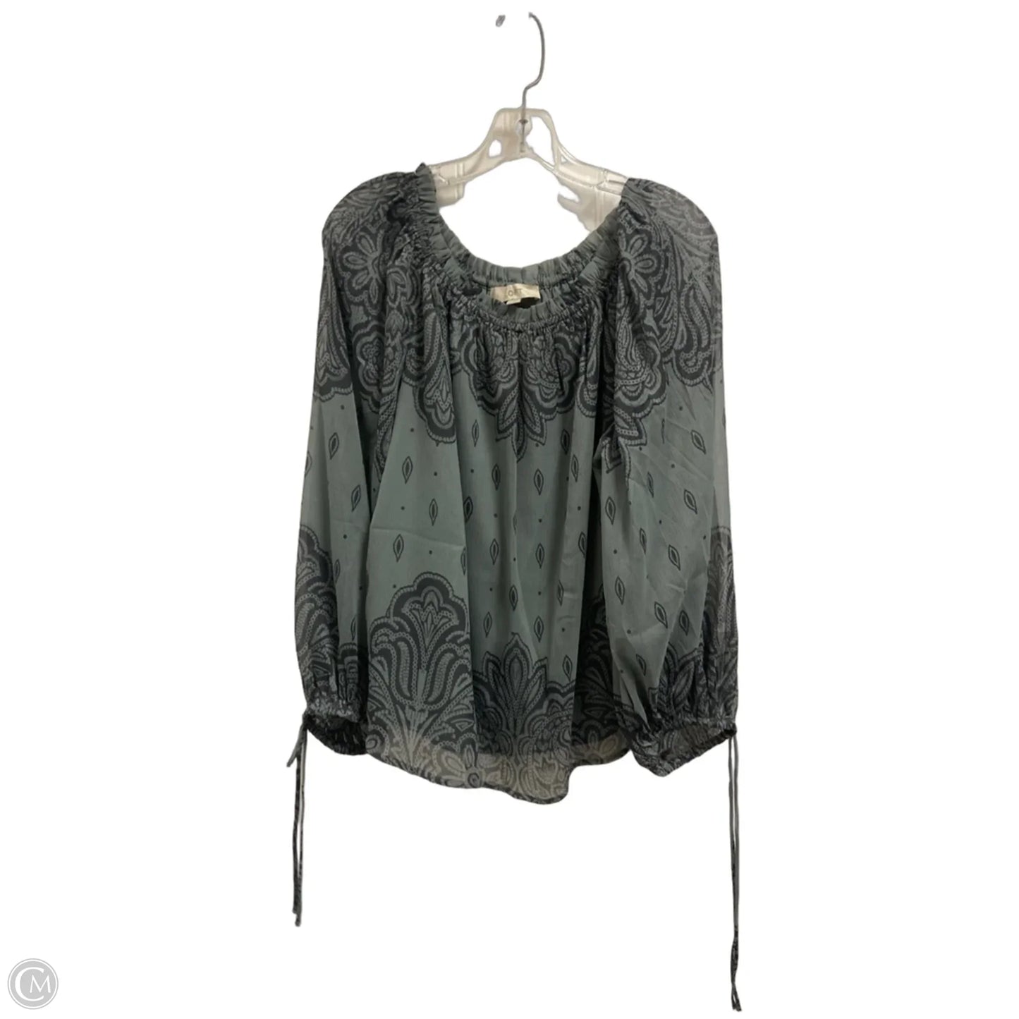 Top Long Sleeve By Loft In Grey, Size: L