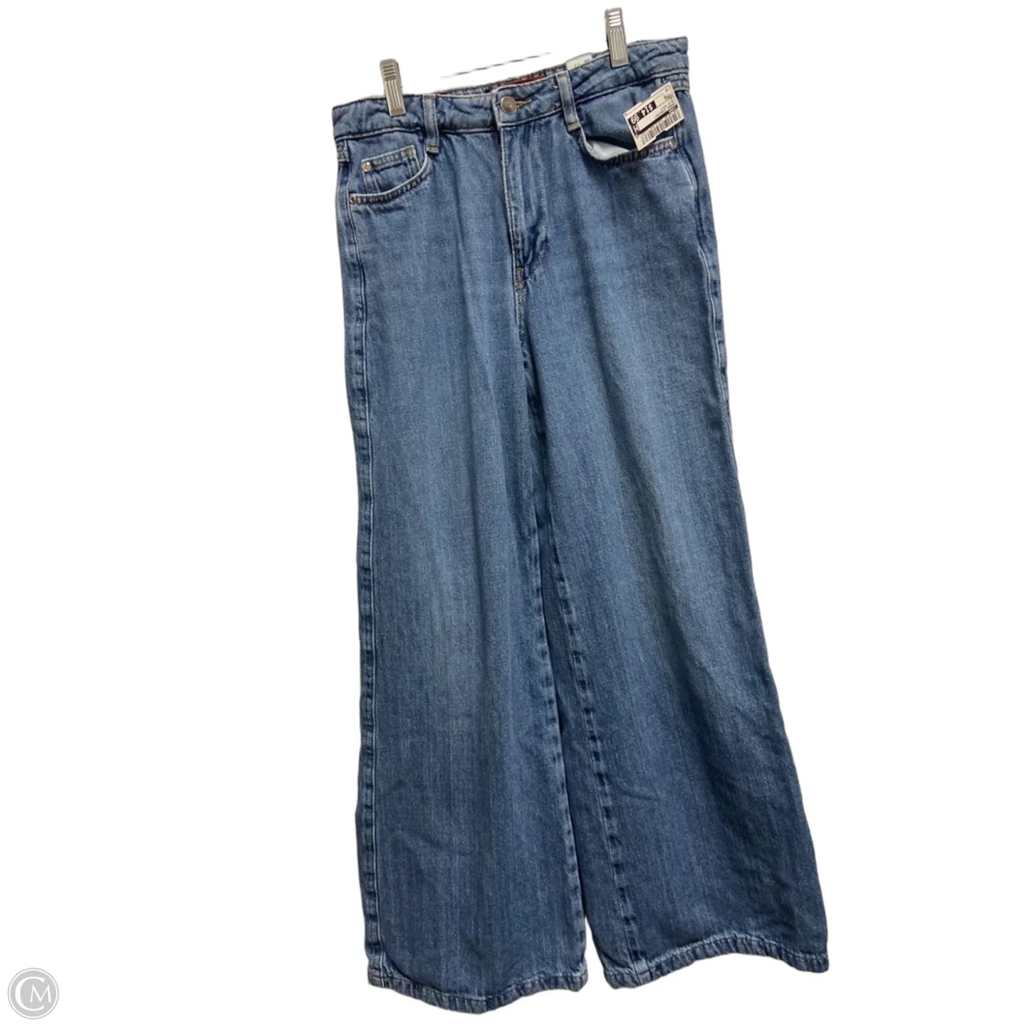 Jeans Straight By Zara In Blue Denim, Size: 2