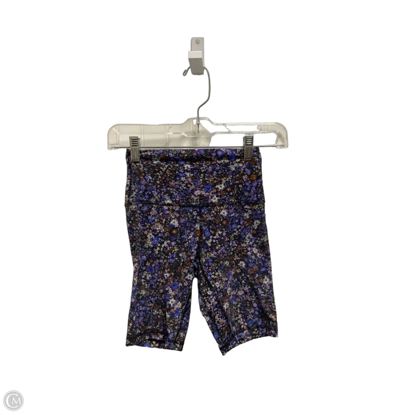 Athletic Shorts By Lululemon In Floral Print, Size: Xs