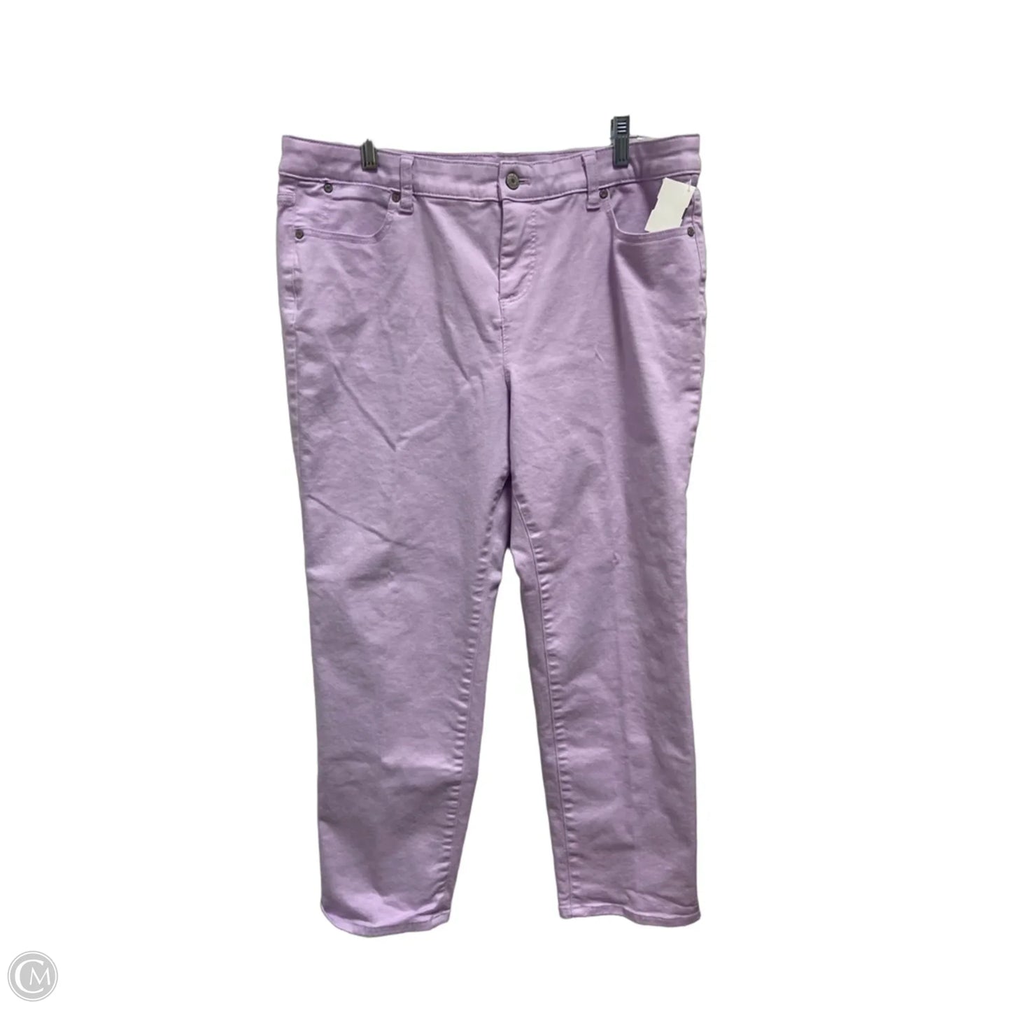 Jeans Straight By Talbots In Purple, Size: 16