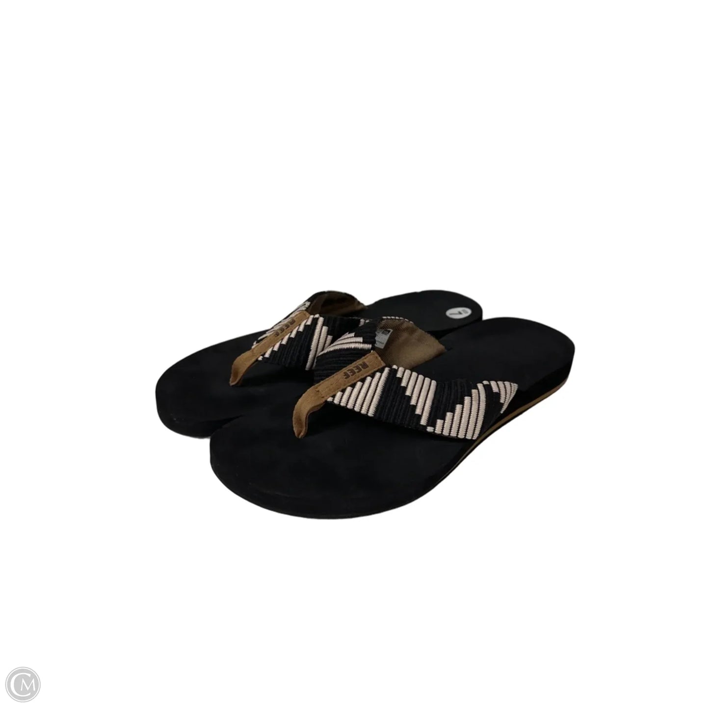 Sandals Flip Flops By Reef In Black, Size: 7