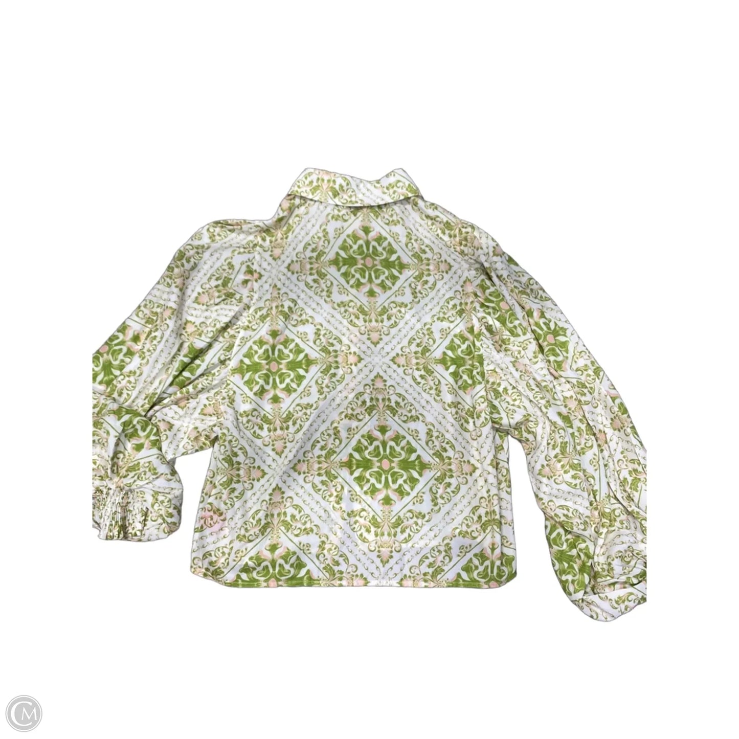 Top Long Sleeve By Flying Tomato In Green, Size: Xs