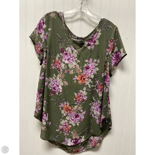 Top Sleeveless By Torrid In Green & Purple, Size: L
