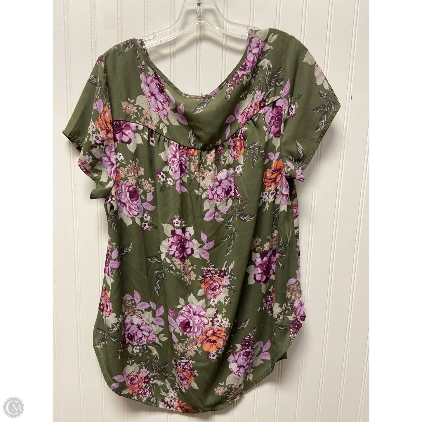 Top Sleeveless By Torrid In Green & Purple, Size: L