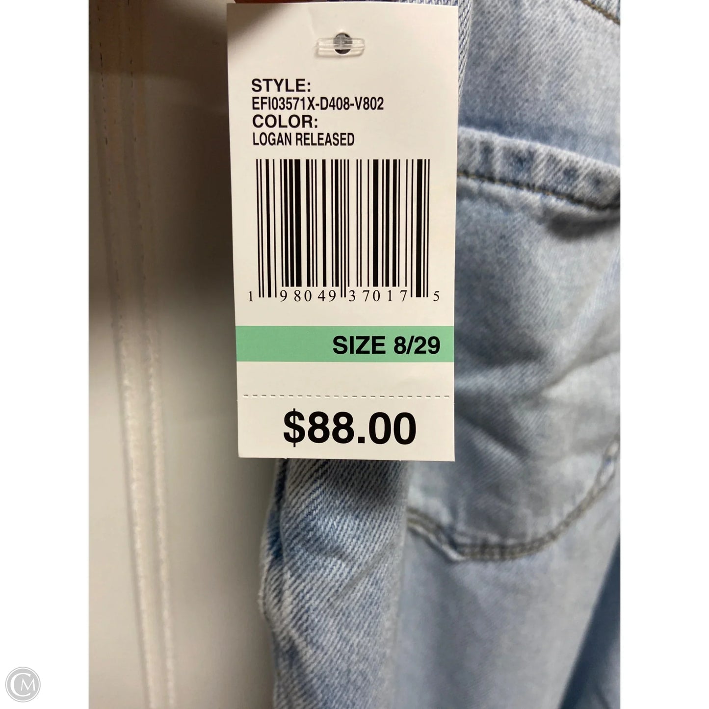 Jeans Straight By Kensie In Blue Denim, Size: 8