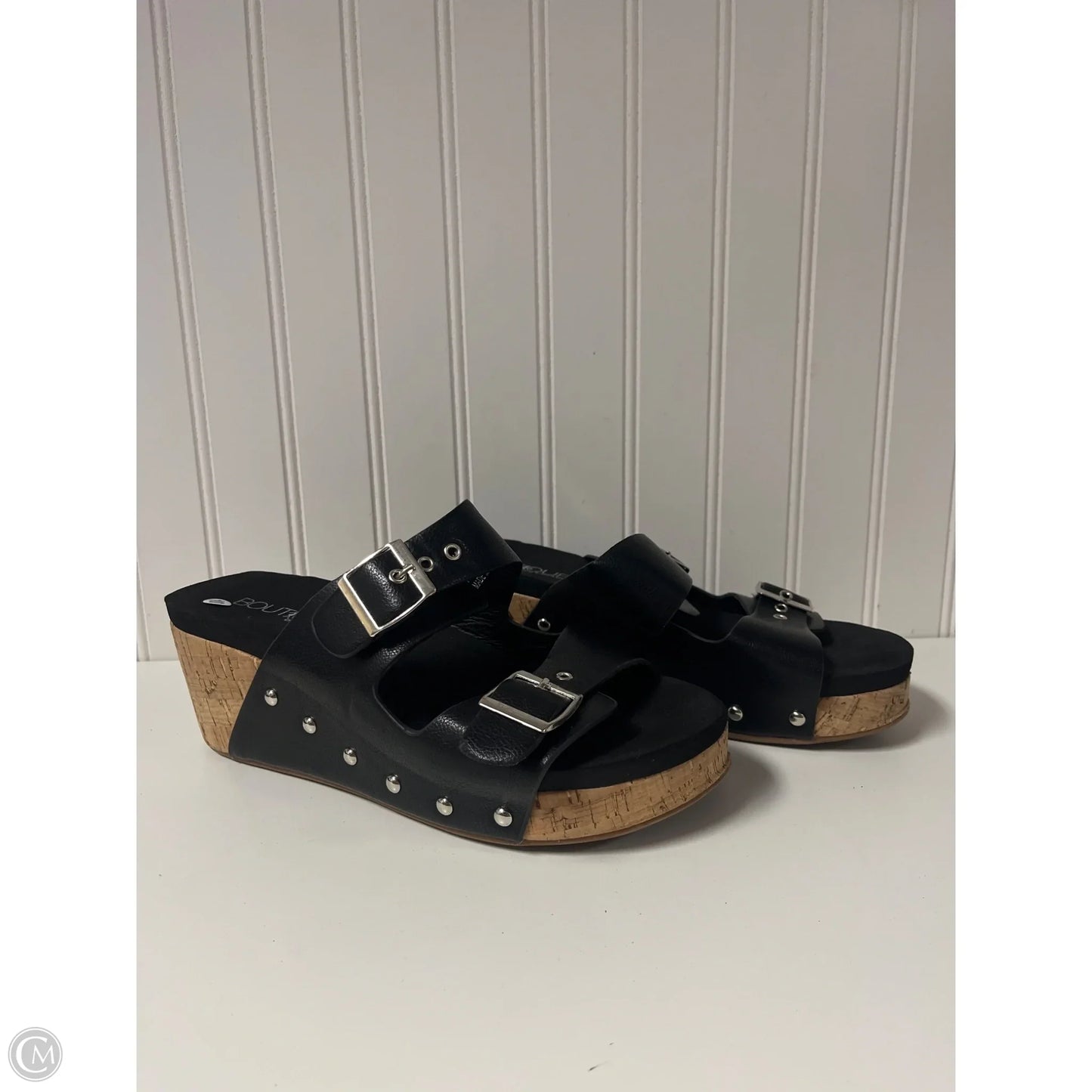 Sandals Heels Block By Corkys In Black, Size: 10
