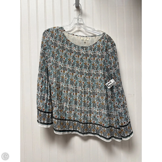 Top Long Sleeve By Max Studio In Floral Print, Size: L