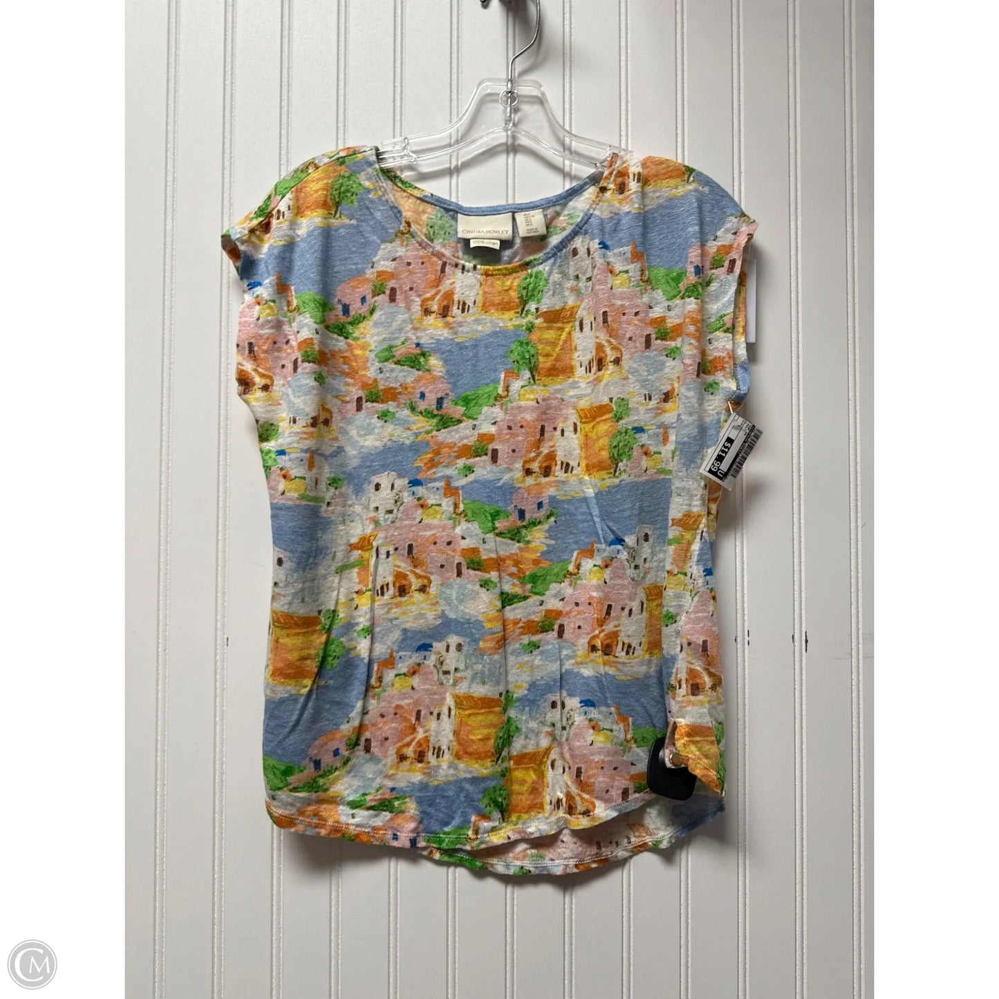 Top Short Sleeve By Cynthia Rowley In Multi-colored, Size: L