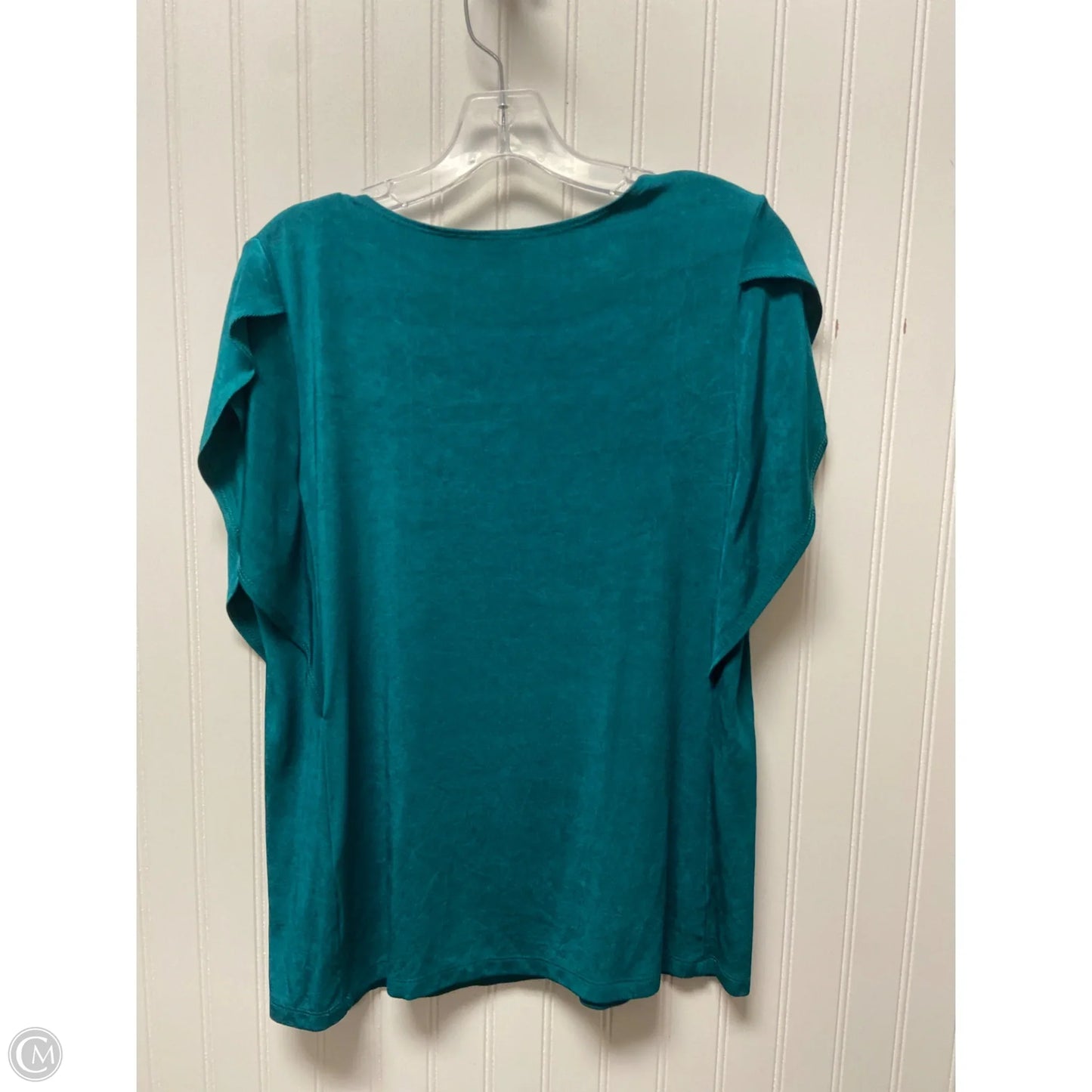 Top Short Sleeve By Chicos In Green, Size: M