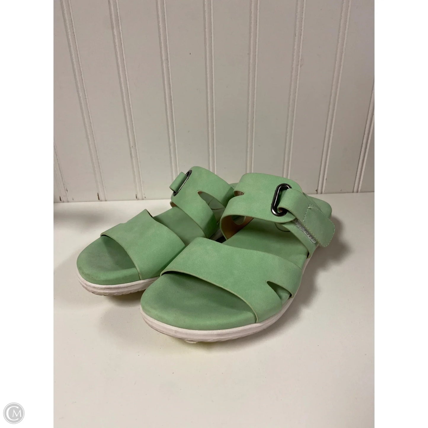 Sandals Flats By White Mountain In Green, Size: 6.5