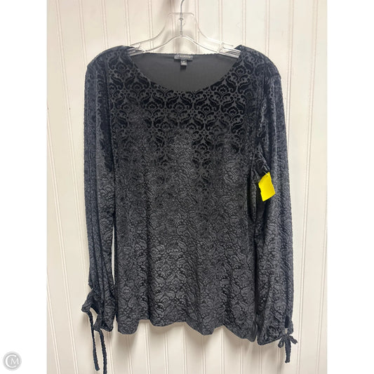 Top Long Sleeve By Talbots In Black, Size: M
