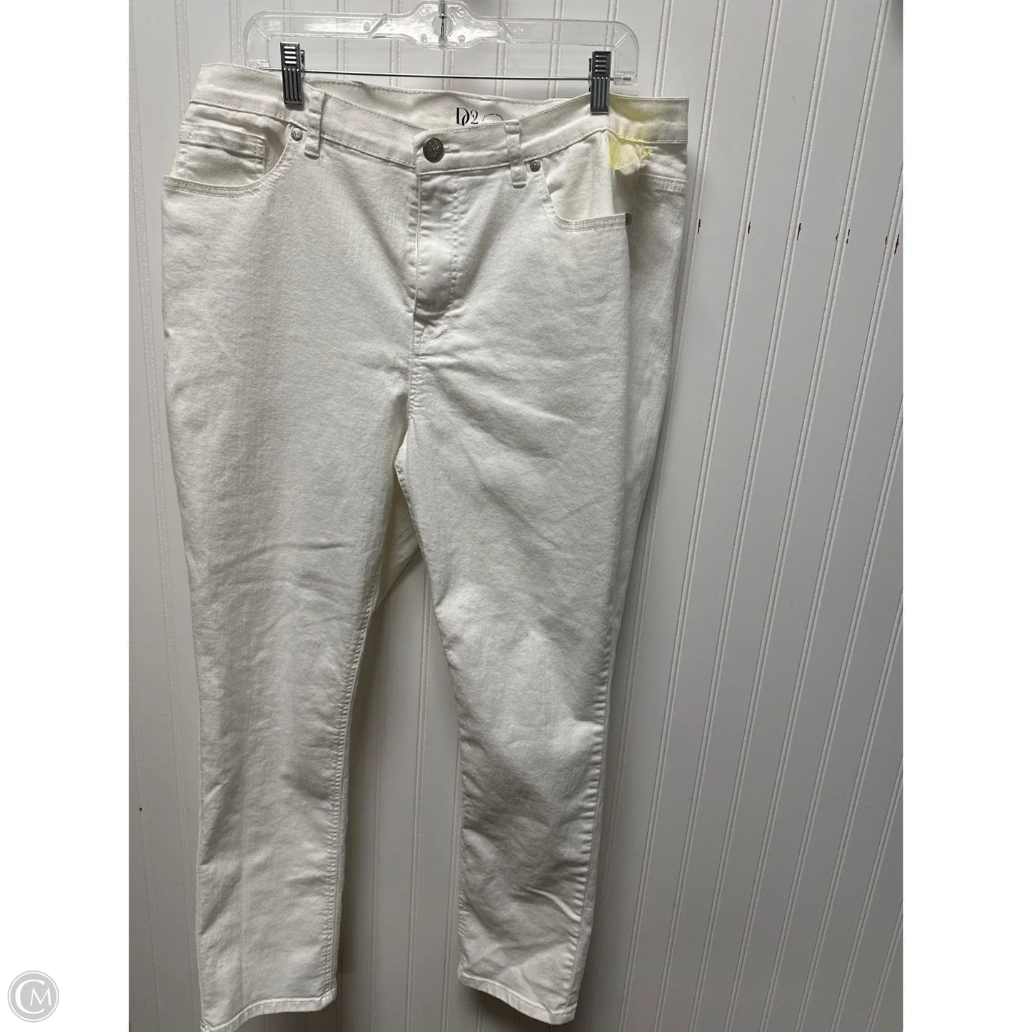 Jeans Skinny By Dg2 In White, Size: 16