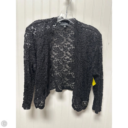 Cardigan By Connected Apparel In Black, Size: Xl