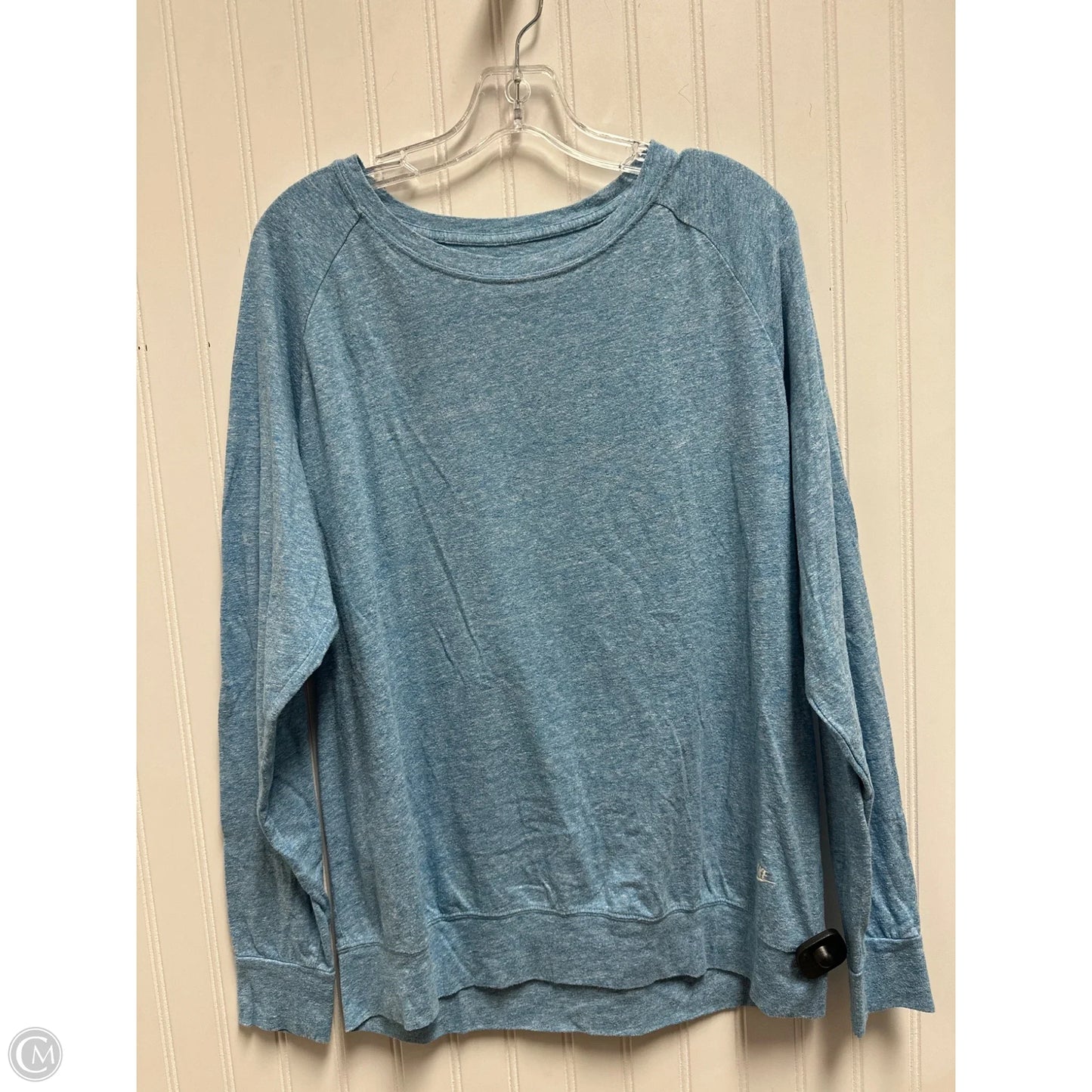 Top Long Sleeve By Nike In Blue, Size: Xl