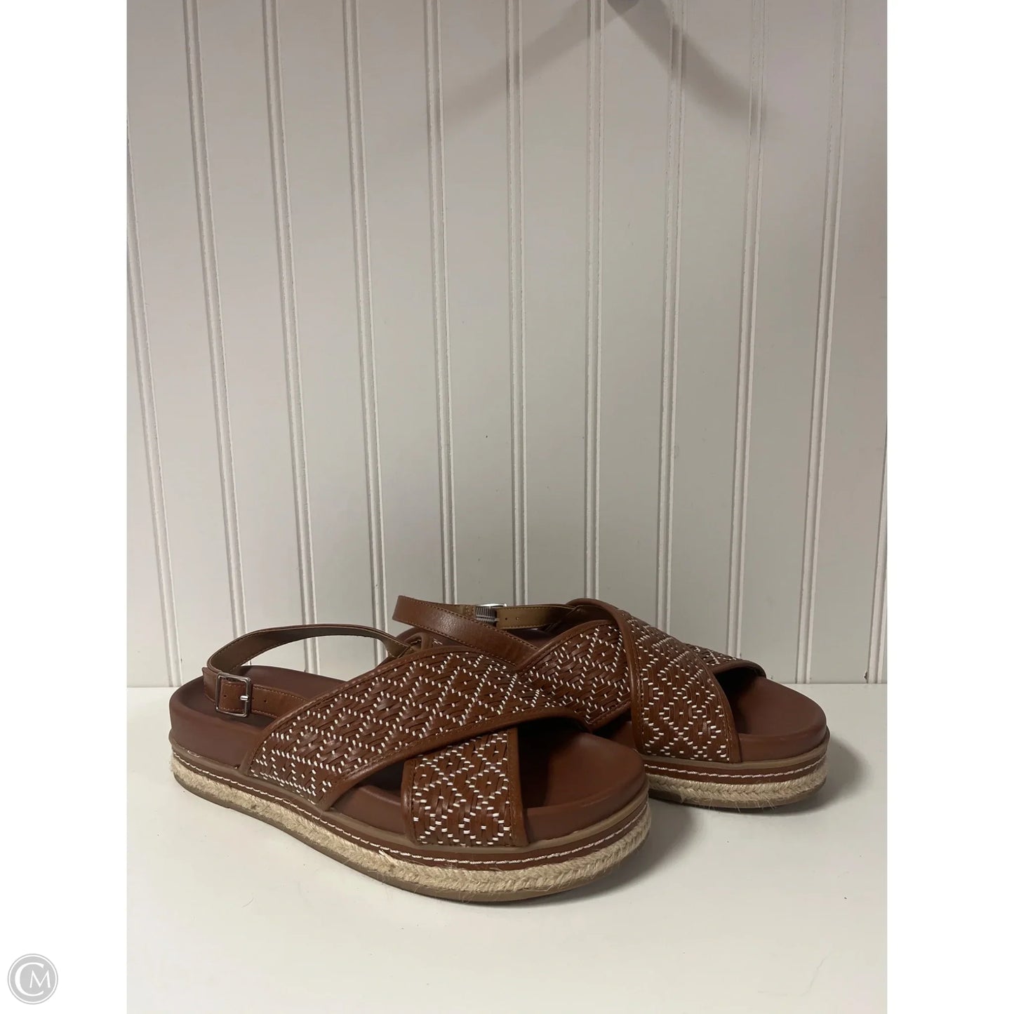 Sandals Flats By Universal Thread In Brown, Size: 9.5