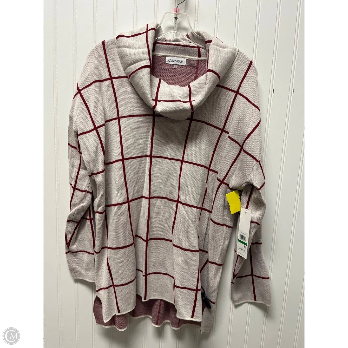 Sweater By Calvin Klein In Red, Size: L