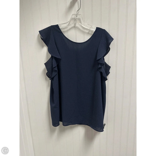 Top Sleeveless By Ann Taylor In Blue, Size: M