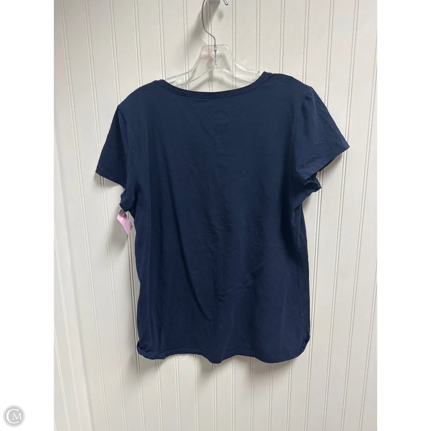 Top Short Sleeve Designer By Lilly Pulitzer In Blue, Size: Xl