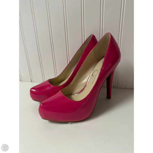 Shoes Heels Stiletto By Jessica Simpson In Pink, Size: 5
