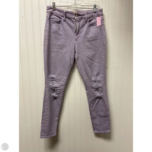 Jeans Skinny By Universal Thread In Purple, Size: 10