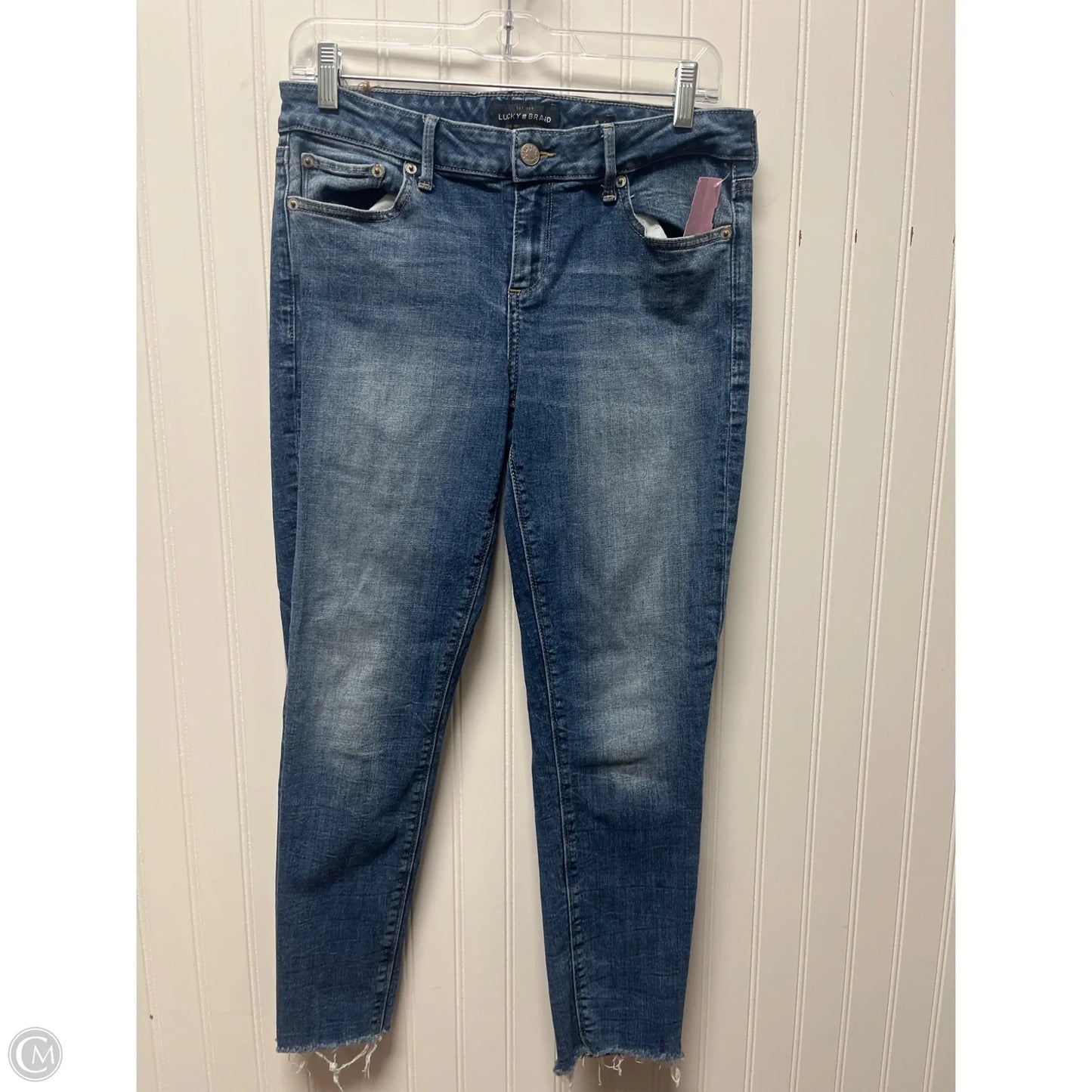 Jeans Skinny By Lucky Brand In Blue Denim, Size: 8