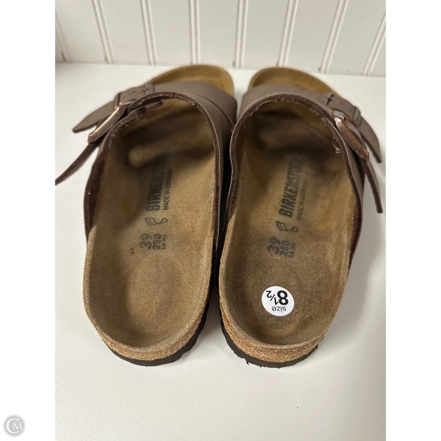 Sandals Flats By Birkenstock In Brown, Size: 8.5
