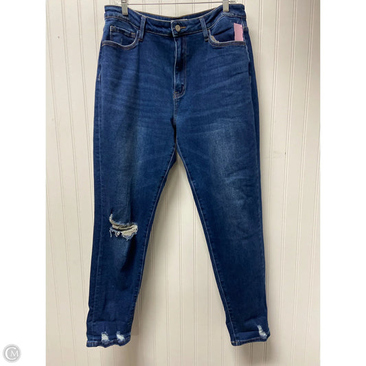 Jeans Cropped By Vervet In Blue Denim, Size: 12