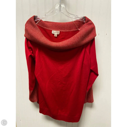 Sweater By Clothes Mentor In Gold & Red, Size: 2x