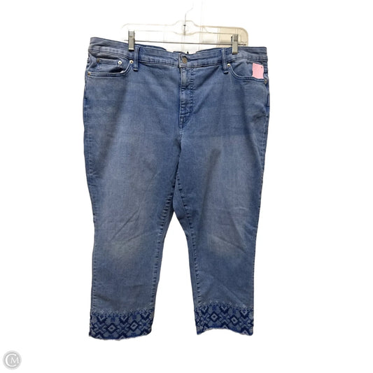 Jeans Skinny By Lauren By Ralph Lauren In Blue Denim, Size: 20