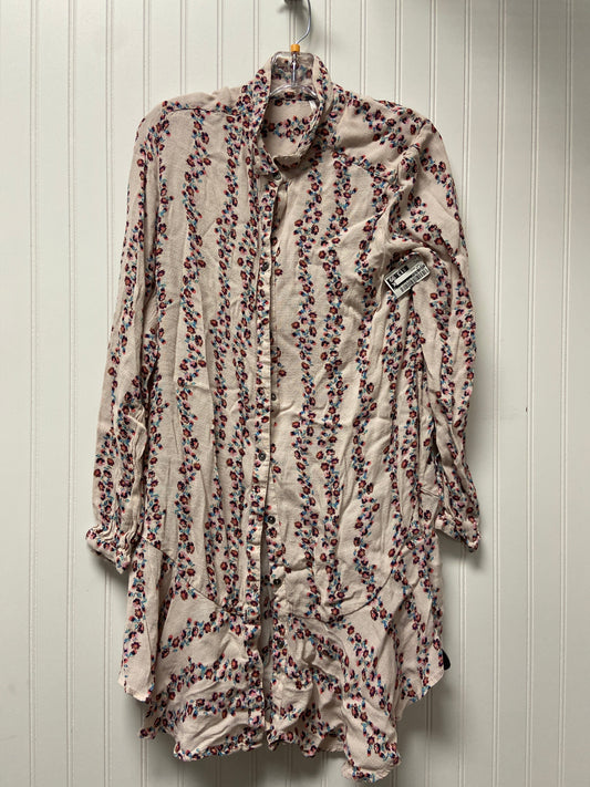 Top Long Sleeve By Free People In Floral Print, Size: L