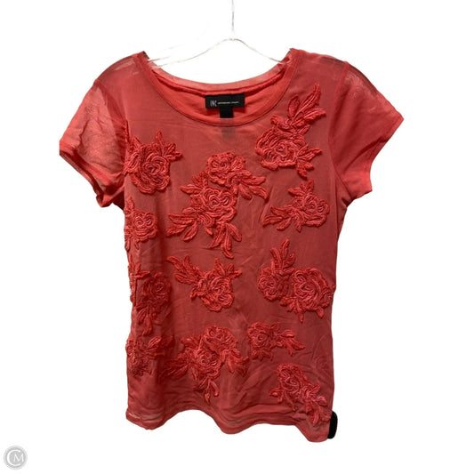 Top Short Sleeve By Inc In Pink, Size: S