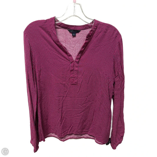 Top Long Sleeve By Tommy Hilfiger In Purple, Size: M