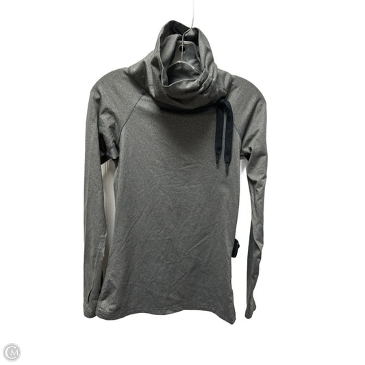 Athletic Top Long Sleeve Hoodie By Nike In Grey, Size: S